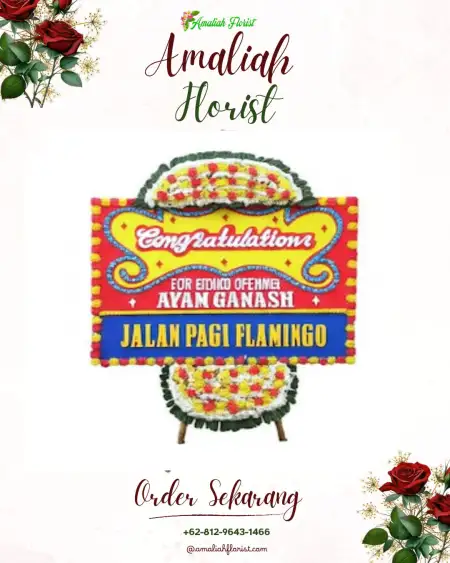 Sewa Papan Bunga Telenggeme