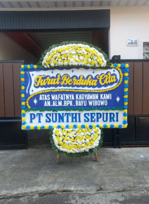Papan Bunga Duka di Telenggeme